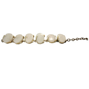 Vintage Leru Moonglow Lucite Thermoset Link Bracelet